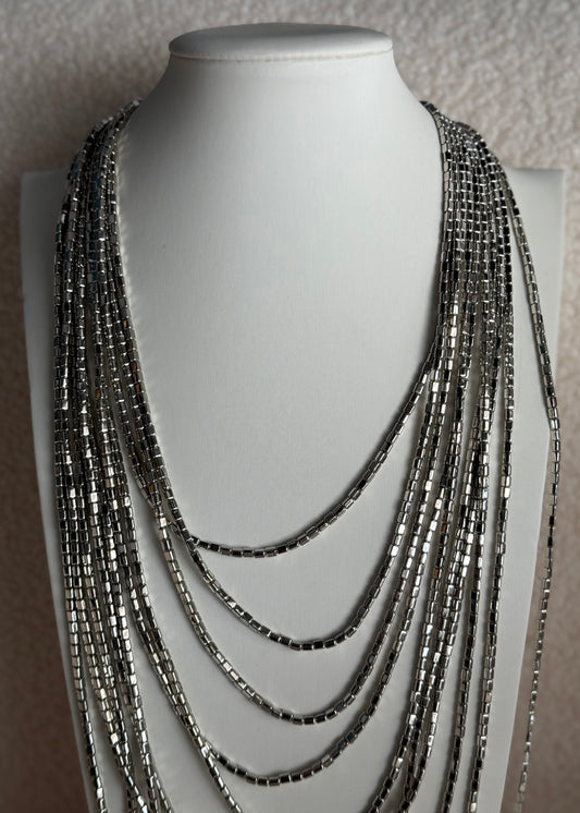 Collana THEVICE lunga argento