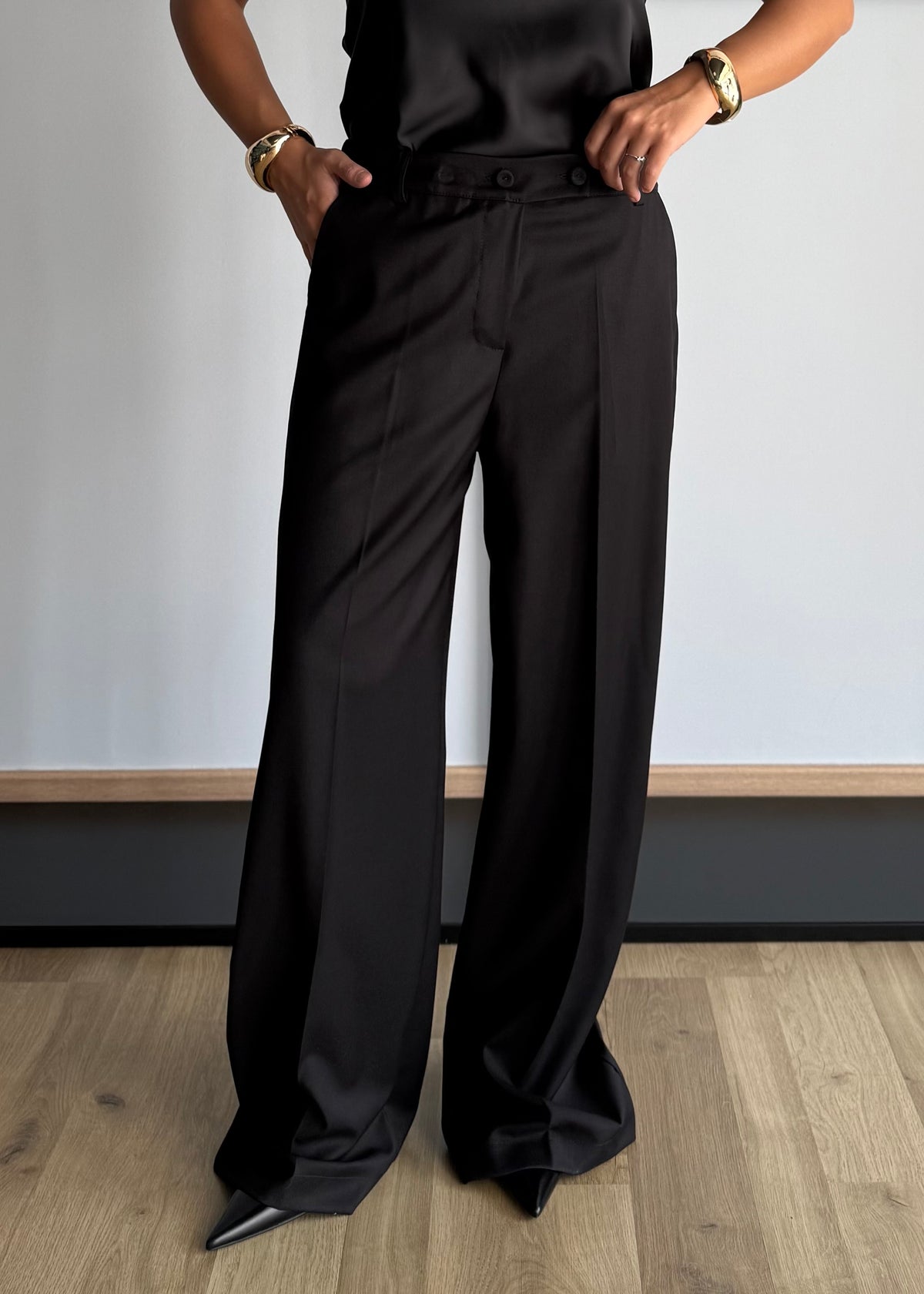 Pantalone nero sartoriale - ZAHJR