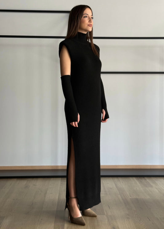 Abito KONTATTO in maglia con manicotti