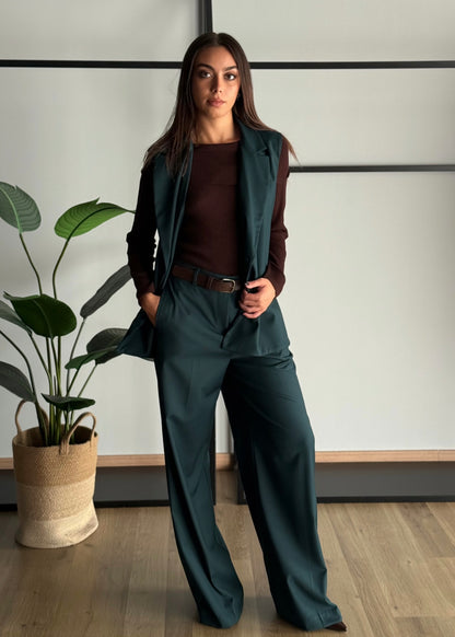Pantaloni a palazzo con cintura -ZAHJR