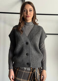 Carica l'immagine nel visualizzatore della galleria, Gilet LUMINA in maglia a costine
