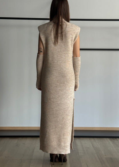 Abito KONTATTO in maglia con manicotti