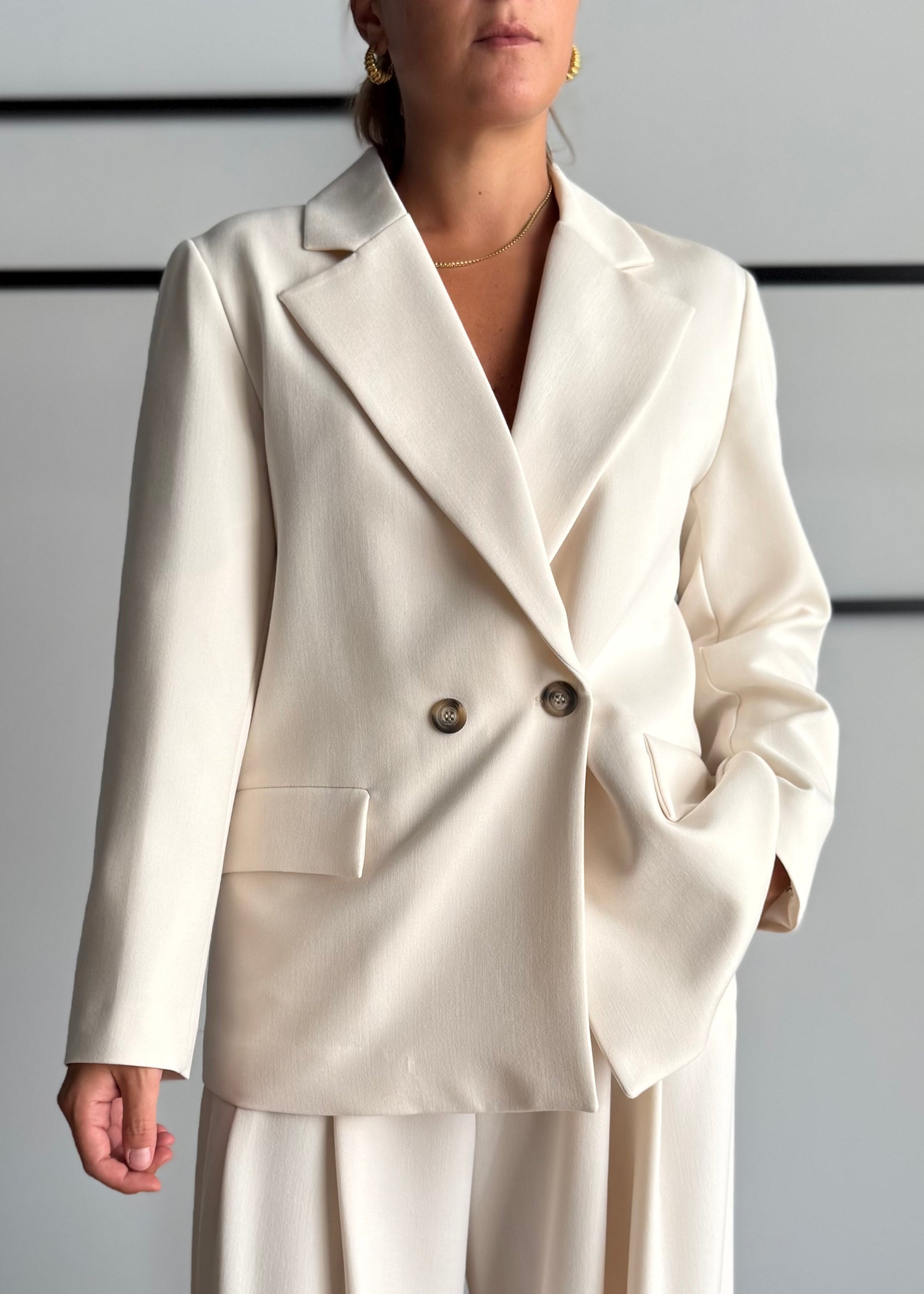 Blazer panna doppiopetto - PHILIALOFT