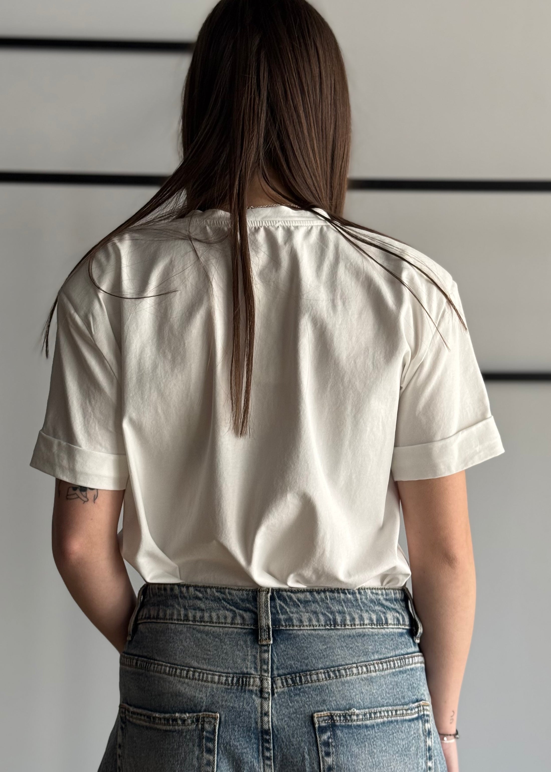 T-shirt KONTATTO bianca basic