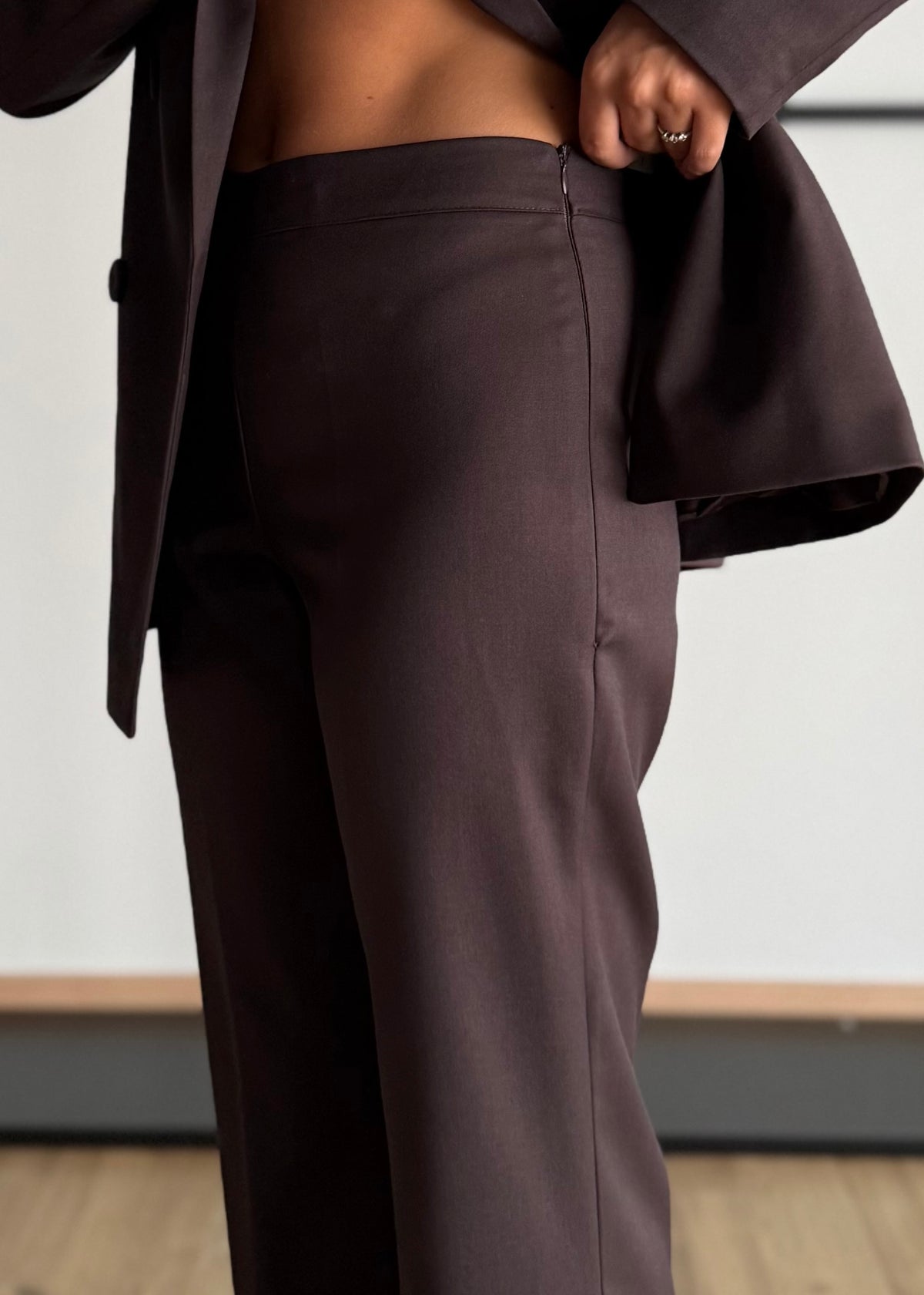 Pantalone Flare Sartoriale moro - ZAHJR