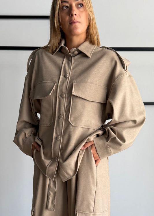 Camicia over con maxi tasche - PHILIALOFT