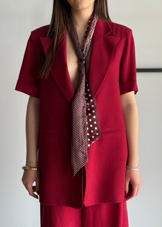 Blazer monopetto ZAHJR con foulard
