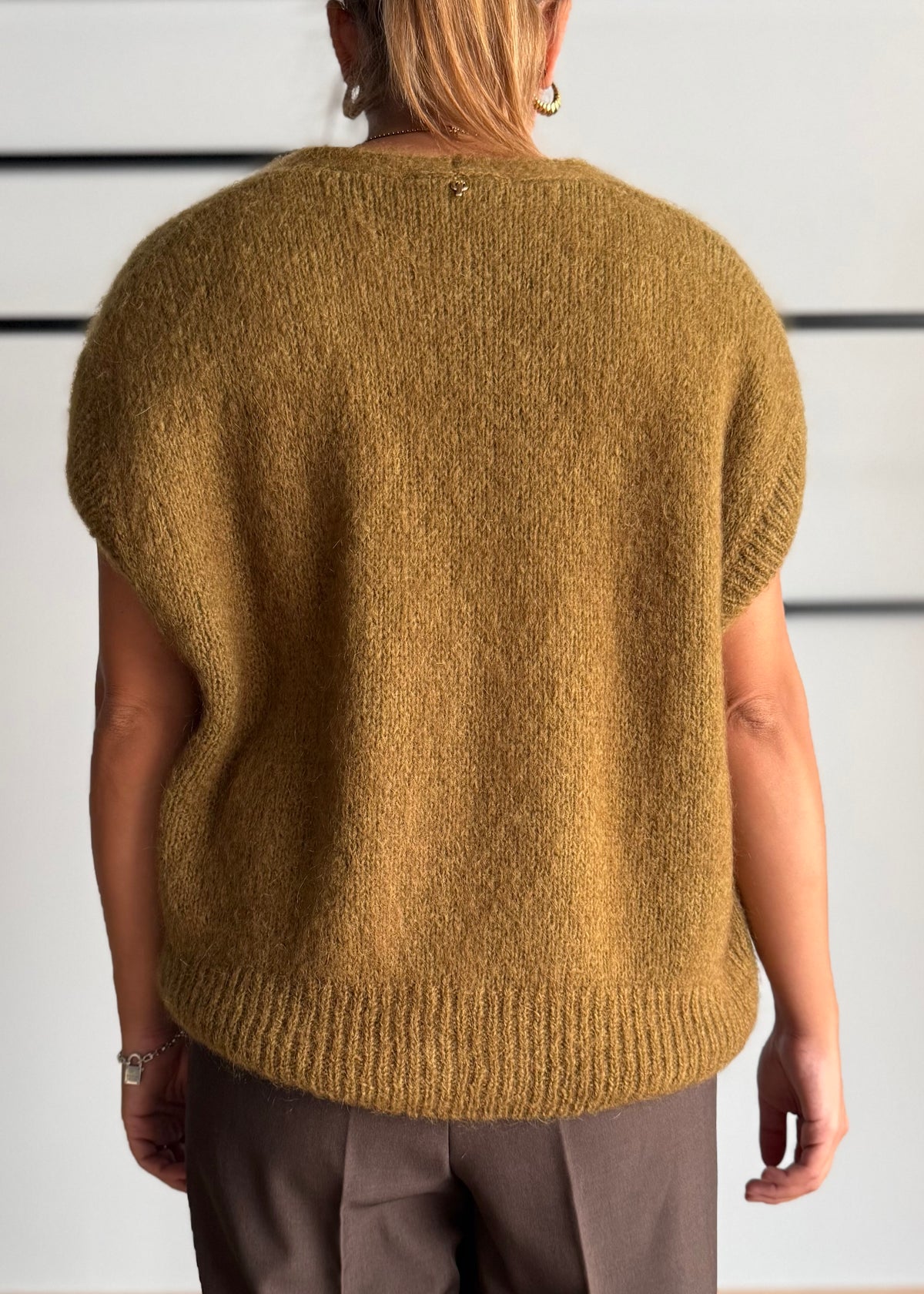 Gilet olio in maglia soft con bottoni - PHILIALOFT