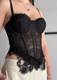 Carica l'immagine nel visualizzatore della galleria, Bustier THEVICE nero in pizzo
