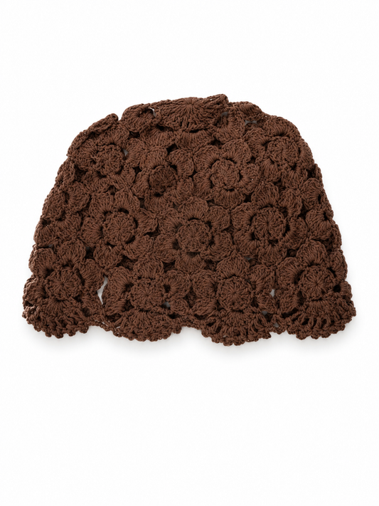 Cappello Crochet Cioccolato Artigianale